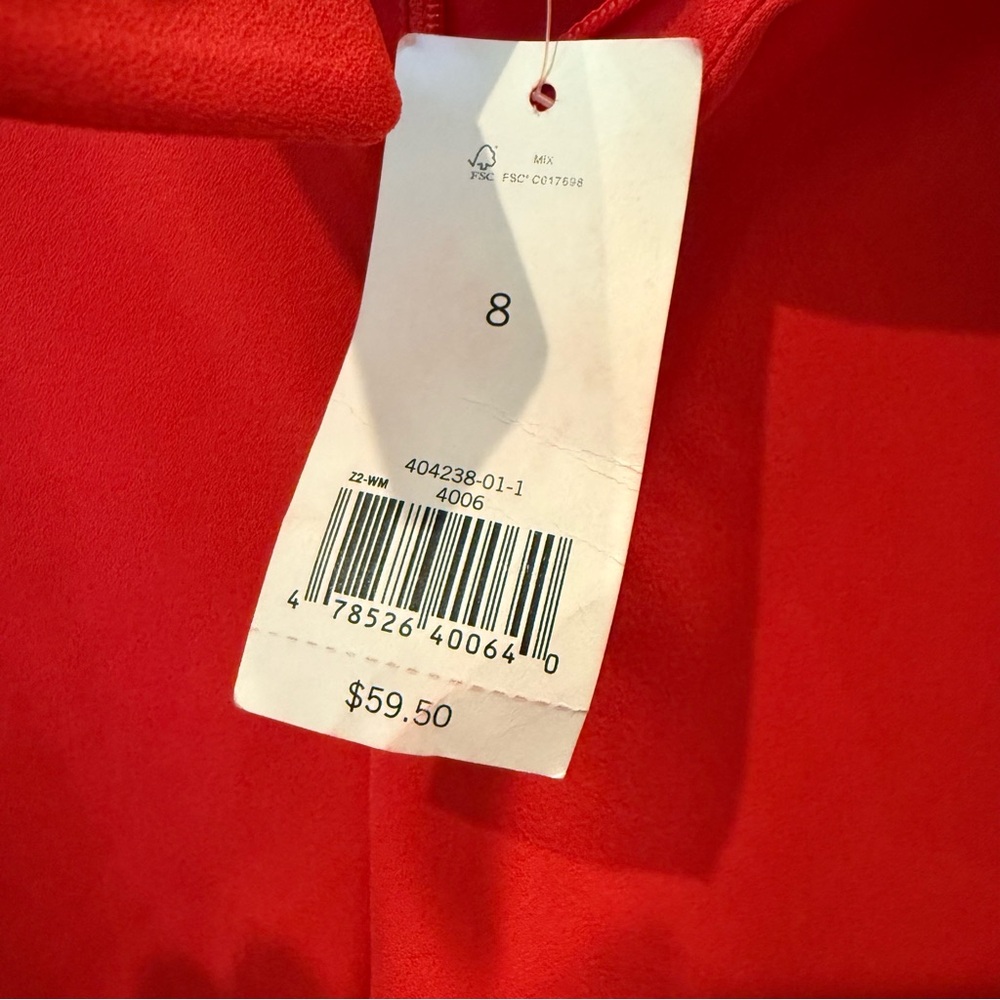 NWT Banana Republic Polyester Orange Shorts 2 Pockets Women’s Size 8 Inseam 5” - Picture 6 of 10